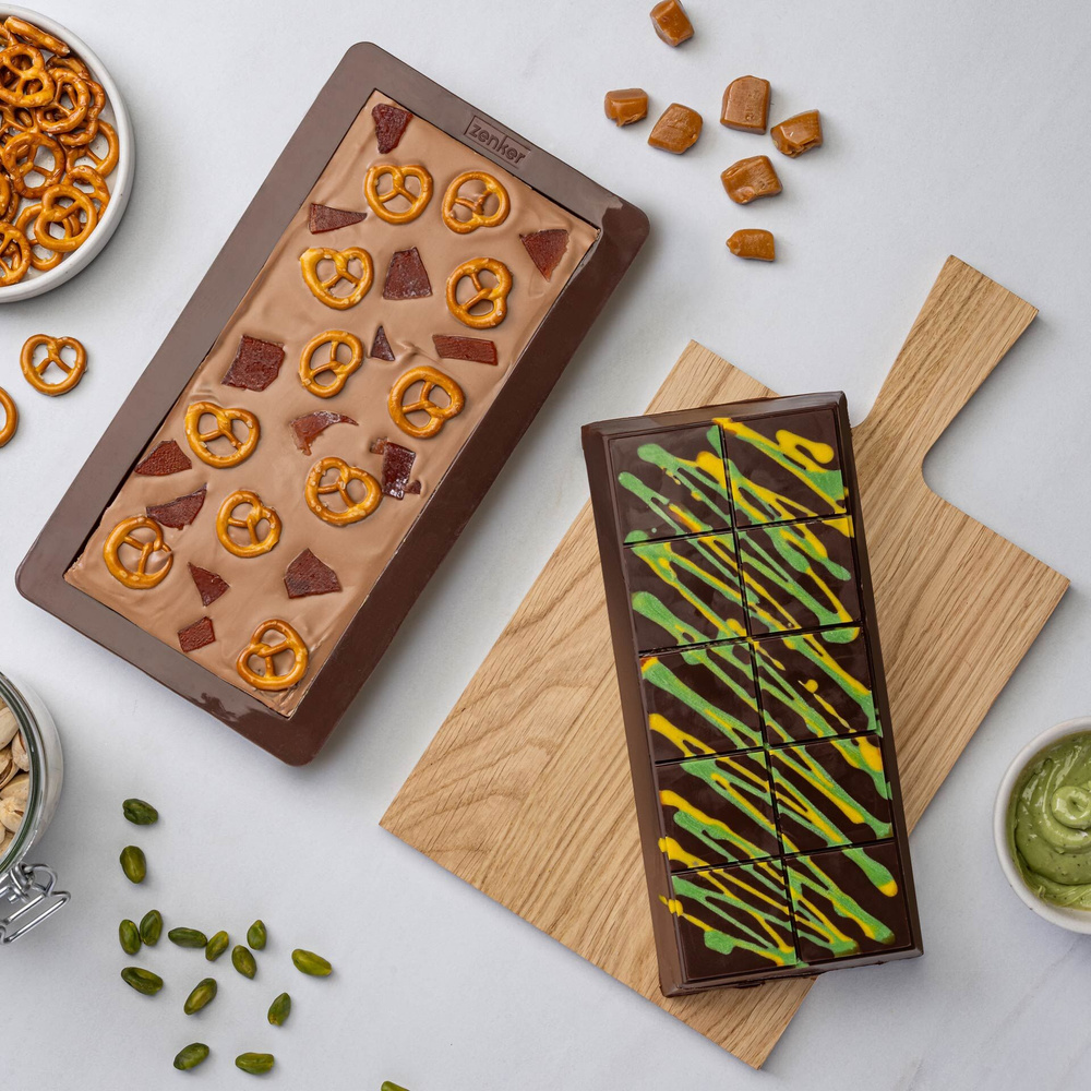 Forma do czekolady silikonowa, 2 sztuki Zenker