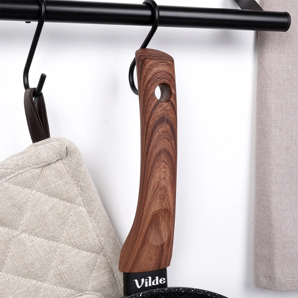 Patelnia do naleśników granitowa BLACK&WOOD 24 cm