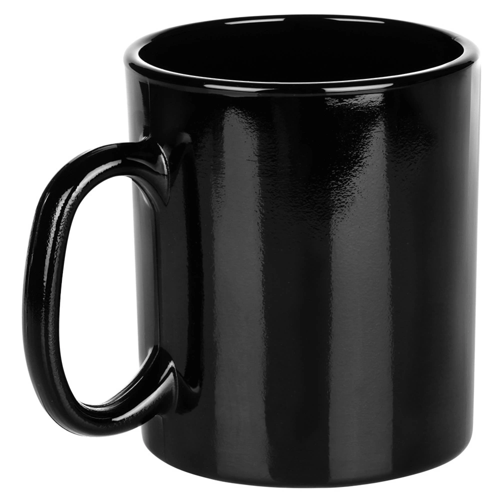 Kubki szklane czarne 300 ml 6 szt.