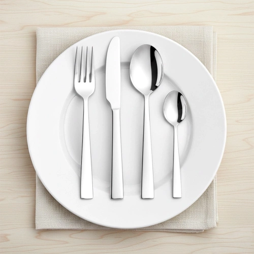 Zestaw sztućców stalowy dla 6 osób 24 el.