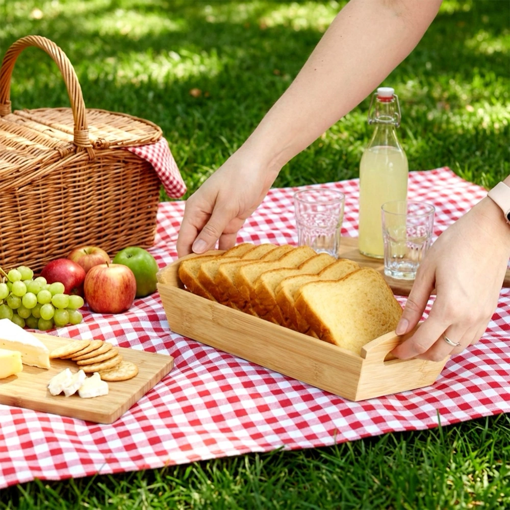 Koszyk na pieczywo bambusowy 29x14x7,5 cm