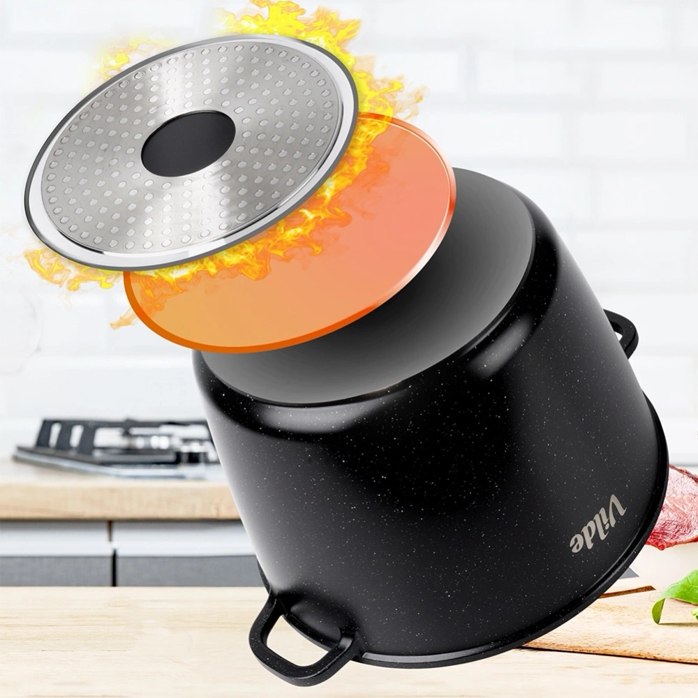 Garnek granitowy ze szklaną pokrywką TERRUNA AROMA 28 cm, 9,7 l