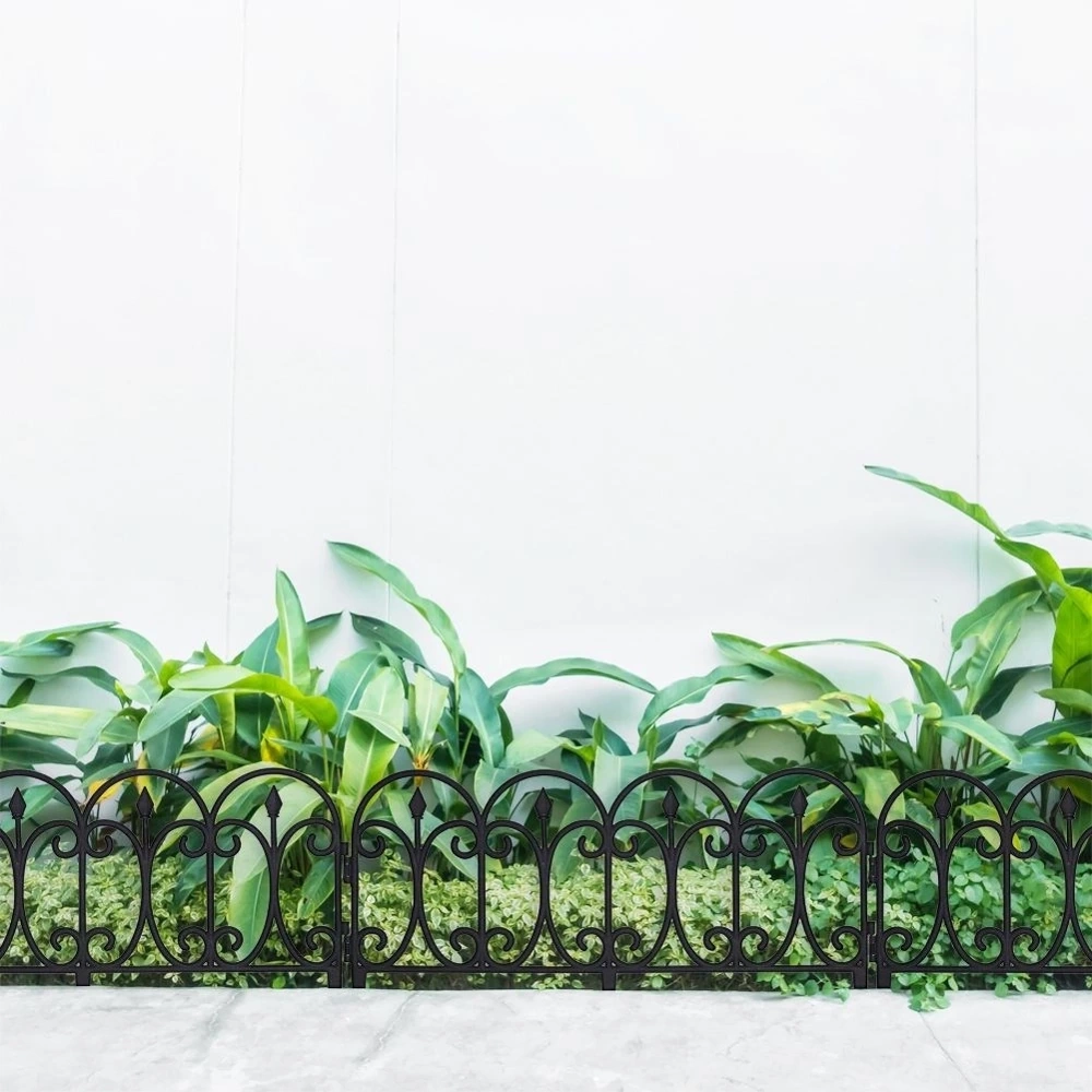 Płotek ogrodowy czarny 60x33 cm 4 szt.