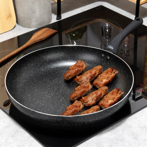 Patelnia granitowa BLACK LINE 32 cm