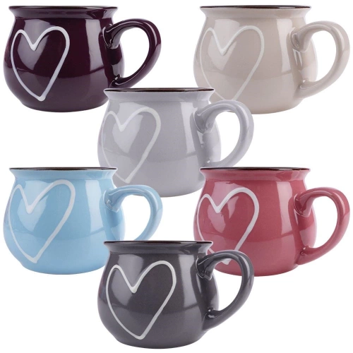 Kubki ceramiczne 320 ml 6 szt.