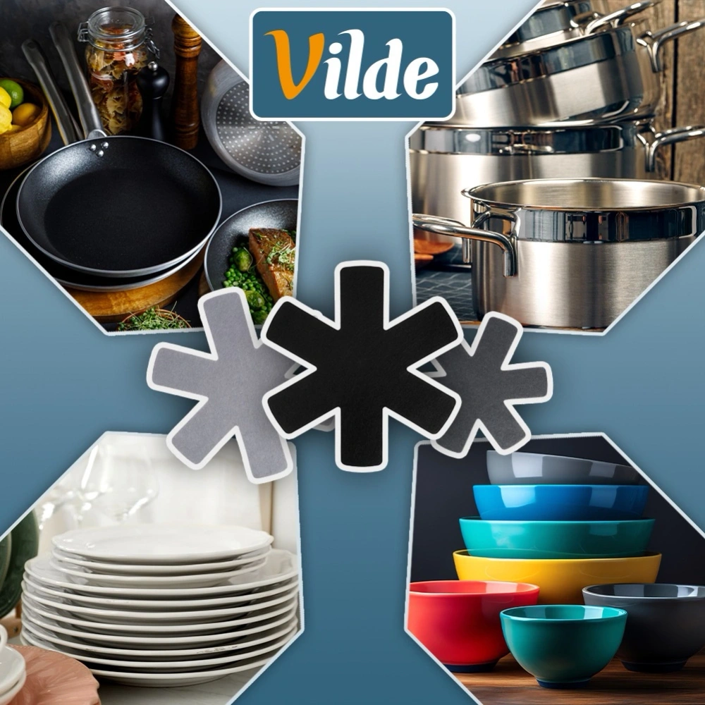 Przekładki ochronne do patelni filcowe 38 / 35 / 26 cm 6 szt.