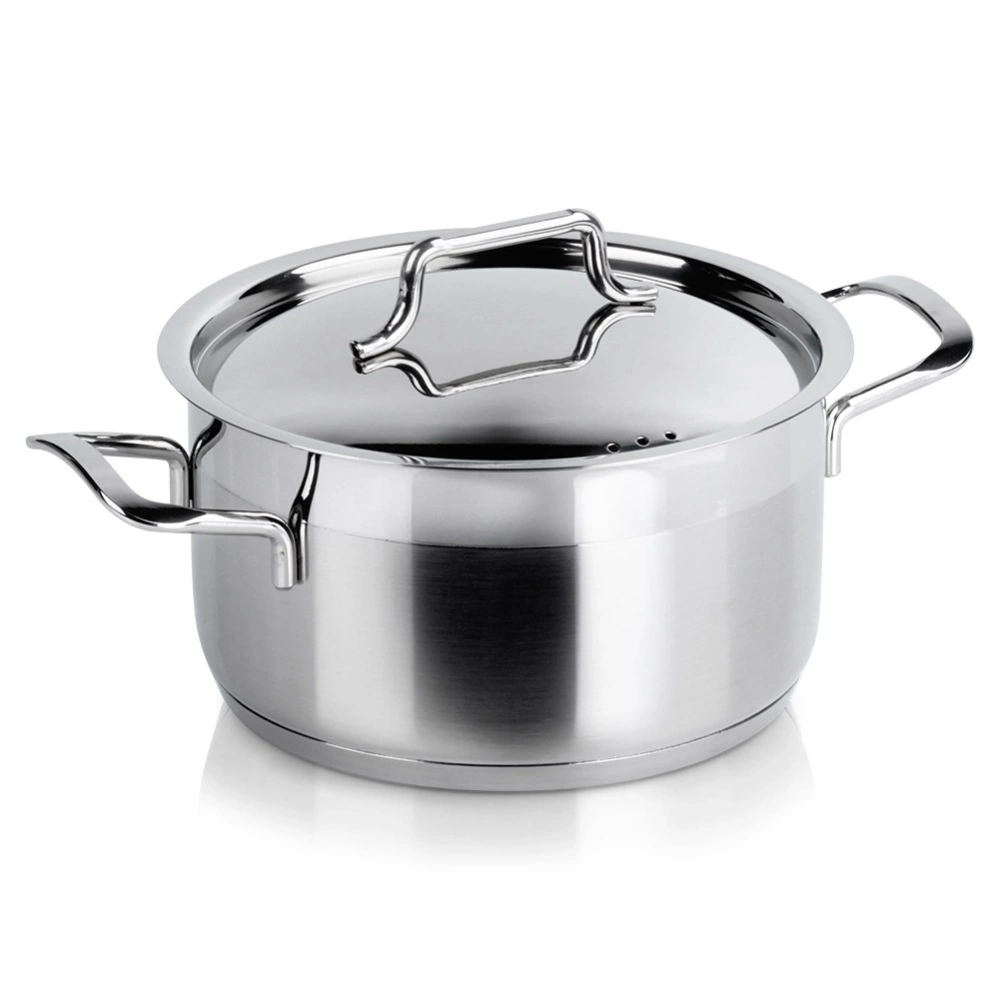 Garnek stalowy z pokrywką ANETT 18 cm, 2,3 l