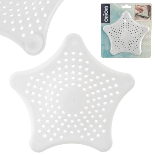 Sitko do zlewu białe z przyssawkami 16 cm