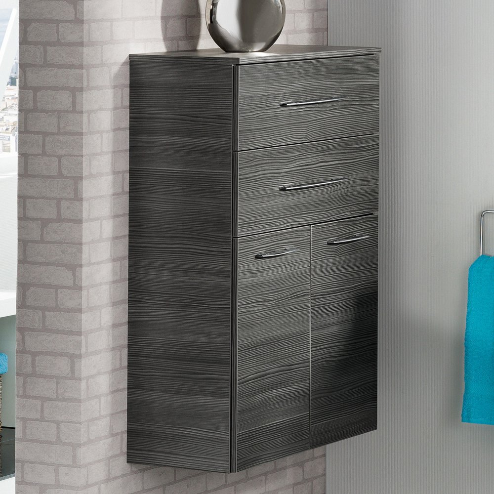 2-drzwiowa szafka łazienkowa wisząca z 2 szufladami