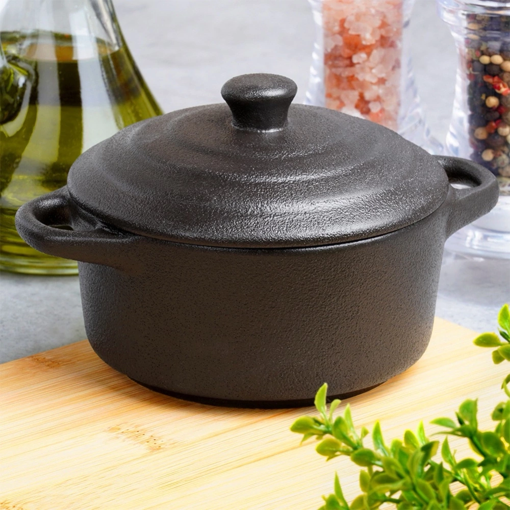 Miseczka do zapiekania porcelanowa z pokrywką 300 ml