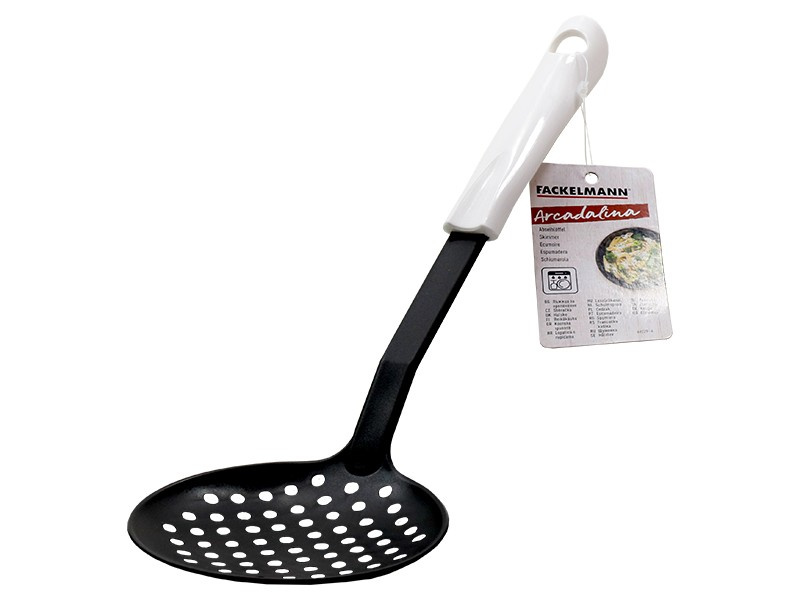 Łyżka cedzakowa, ażurowa 32 cm biała Arcadalina FACKELMANN 49229