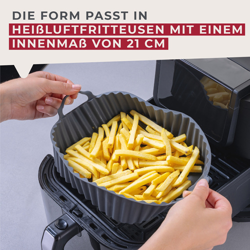 Forma silikonowa do frytkownicy powietrznej, 21x21x7 cm FACKELMANN