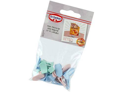 Zamknięcia klipsy do torebek Dr.Oetker 1027