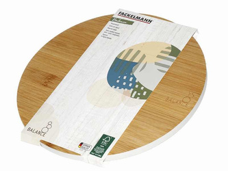 Deska do krojenia okrągła 24 cm z bambusa FACKELMANN