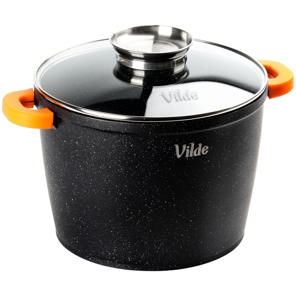 Garnek granitowy ze szklaną pokrywką TERRUNA AROMA 28 cm, 9,7 l