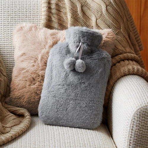 Termofor z pokrowcem szary 2 l