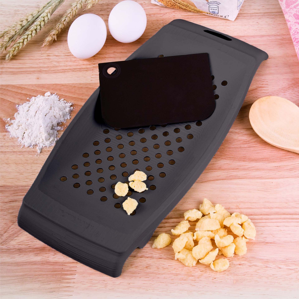 Praska do klusek lanych i szpatułka, 2 części FACKELMANN