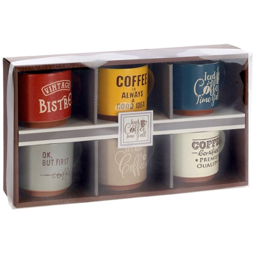 Kubki ceramiczne 230 ml 6 szt.