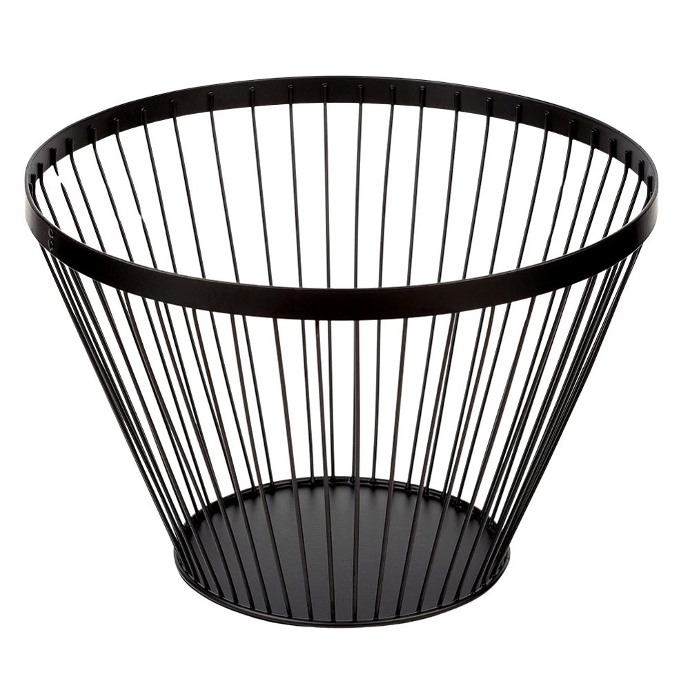 Koszyk na owoce metalowy czarny MISTY 30 cm