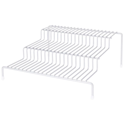 Półka kuchenna metalowa szara 3-poziomowa 28x26x11 cm