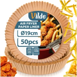 Wkład do frytkownicy beztłuszczowej Air Fryer papierowy 19 cm 50 szt.