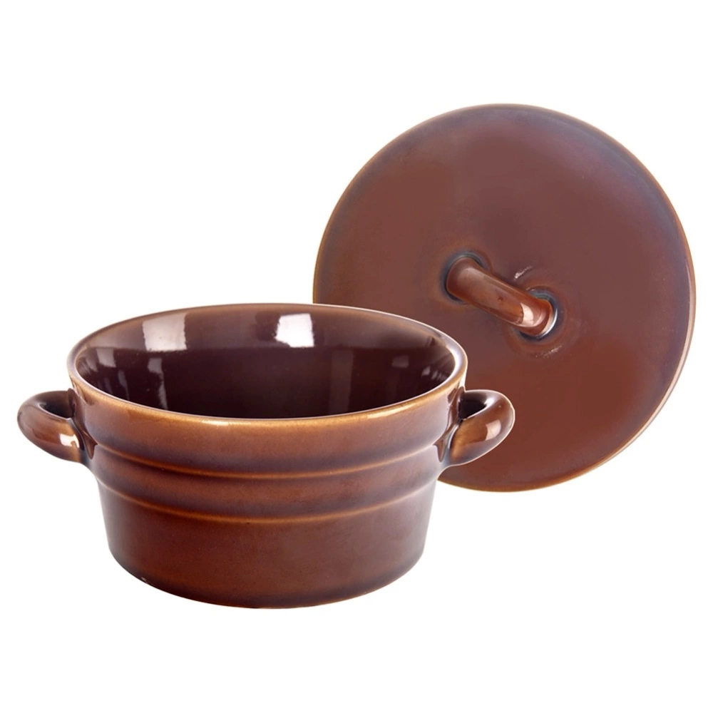 Garnek na smalec ceramiczny z pokrywką 340 ml