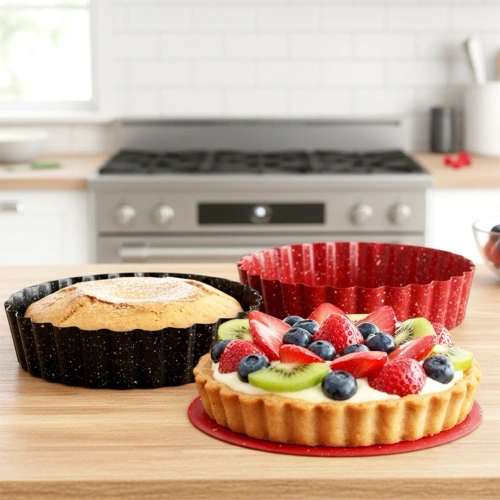 Forma do tarty granitowa z wyjmowanym dnem 12 cm 2 szt.