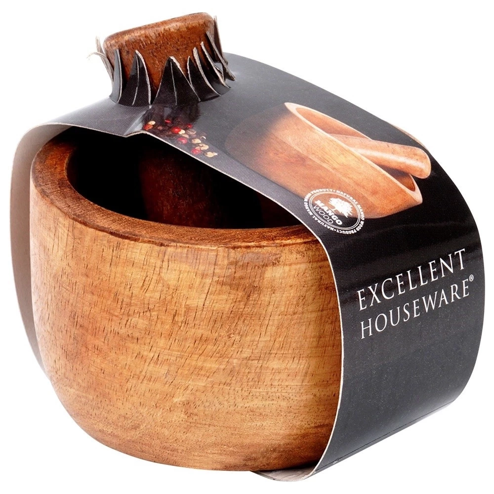 Moździerz do przypraw drewniany