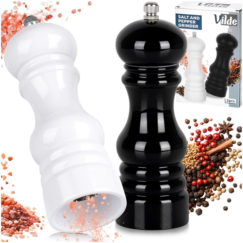 Młynek do pieprzu i soli 18 cm 2 szt.