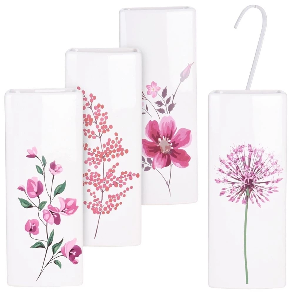 Nawilżacz powietrza na kaloryfer ceramiczny kwiaty 300 ml 4 szt.