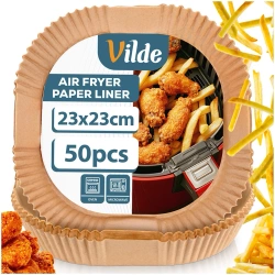 Wkład do frytkownicy Air Fryer beztłuszczowej papierowy kwadratowy 23x23 cm 50 szt.