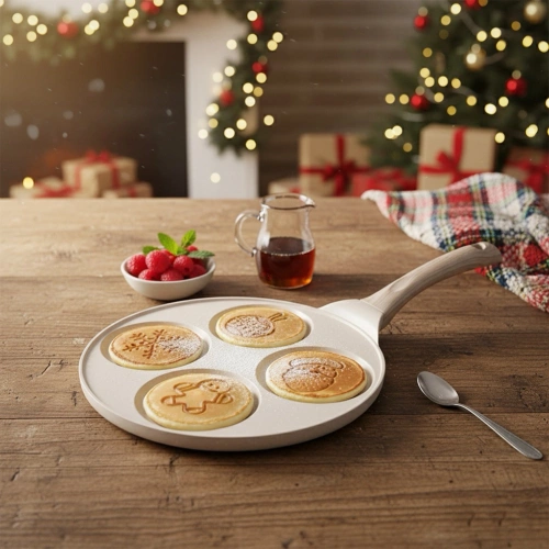 Patelnia do jajek granitowa 4 otwory 26 cm