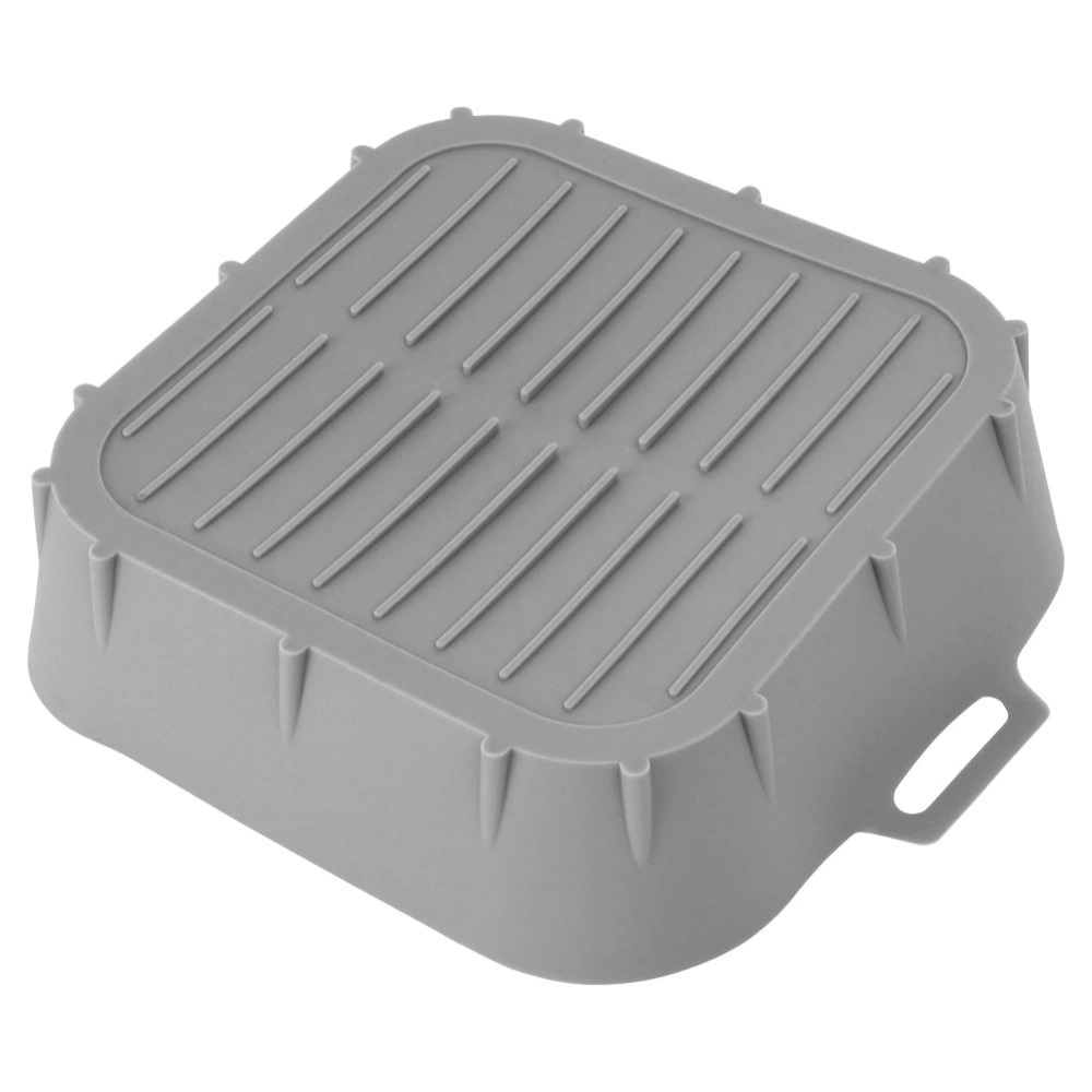 Wkład do frytkownicy Air Fryer beztłuszczowej silikonowy szary 22 cm
