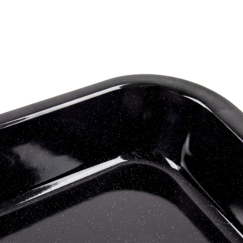 Blacha do pieczenia emaliowana prostokątna głęboka 31x25x4,5 cm