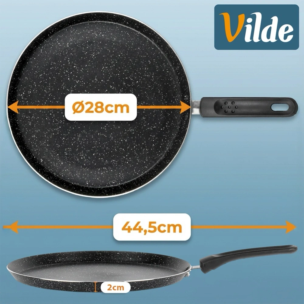 Patelnia do naleśników granitowa BASIC LINE 28 cm