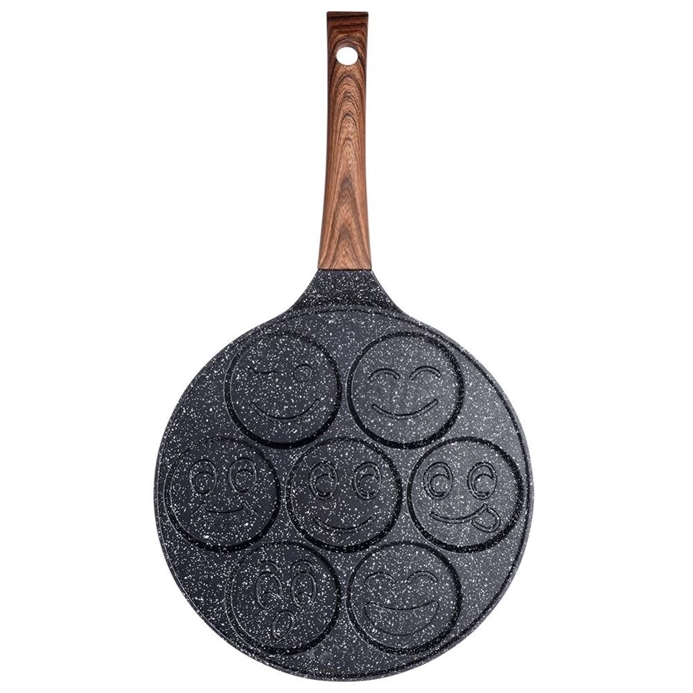 Patelnia do jajek granitowa 7 otworów BLACK&WOOD 26 cm