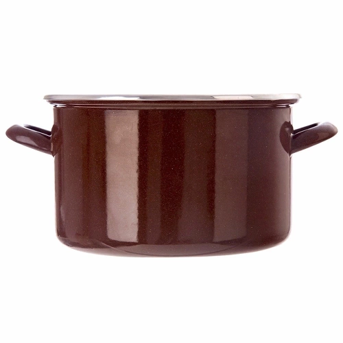 Garnek emaliowany BROWN 26 cm, 6,5 l