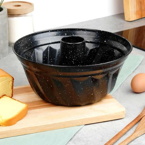 Forma do babki granitowa z kominem 24,5 cm