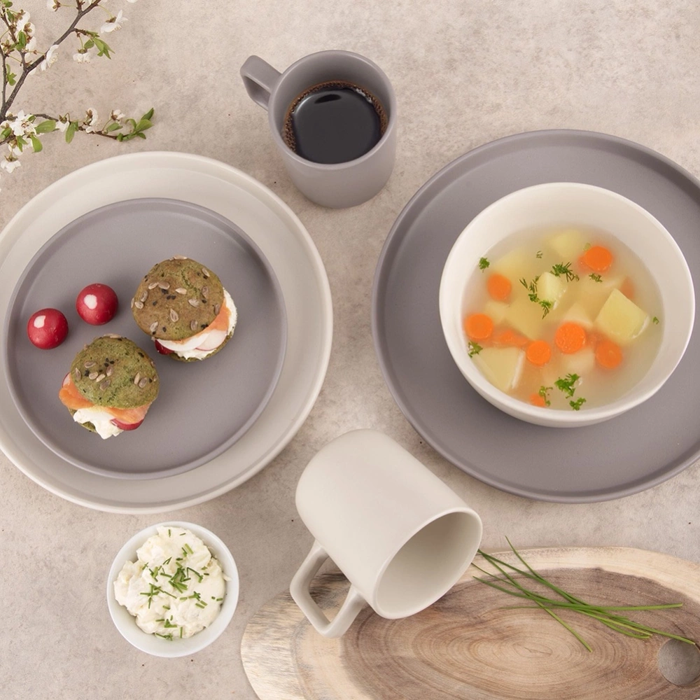 Kubek ceramiczny kremowy SKANDI 380 ml