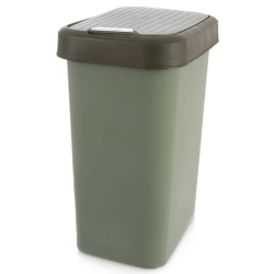 Kosz na śmieci plastikowy zielony 25 l