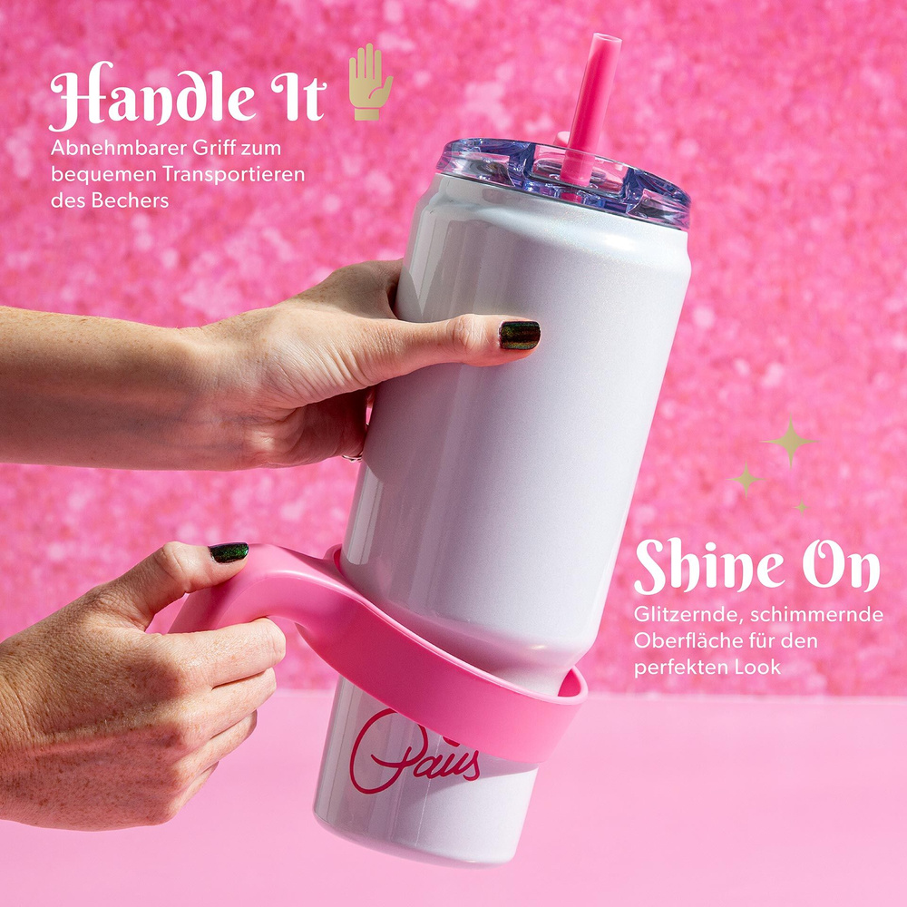 Kubek do napojów 1 L, biały Paris Hilton