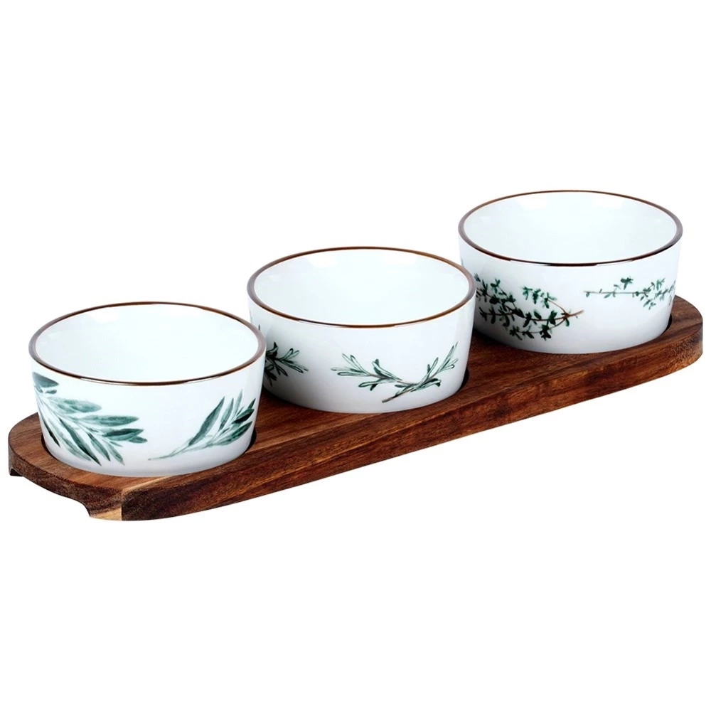 Miseczki na przekąski ceramiczne 30 cm 4 el.