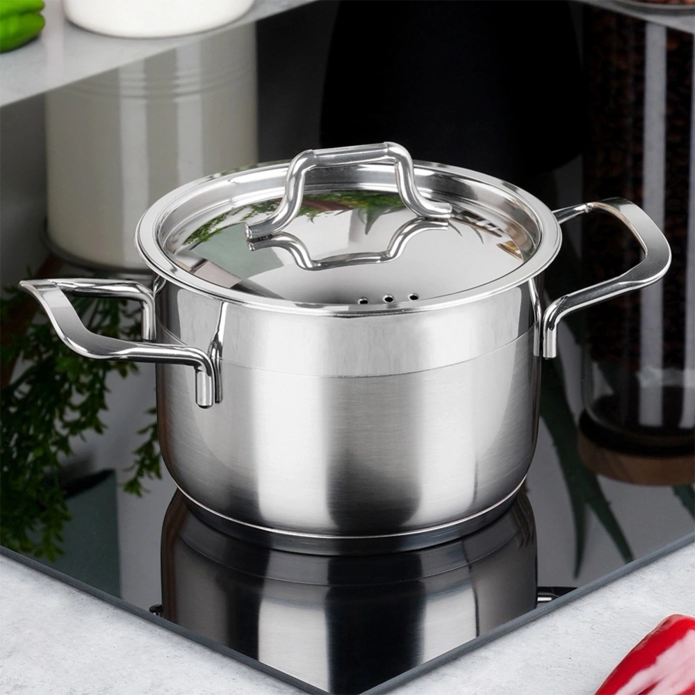 Garnek stalowy z pokrywką ANETT 14 cm, 1,5 l