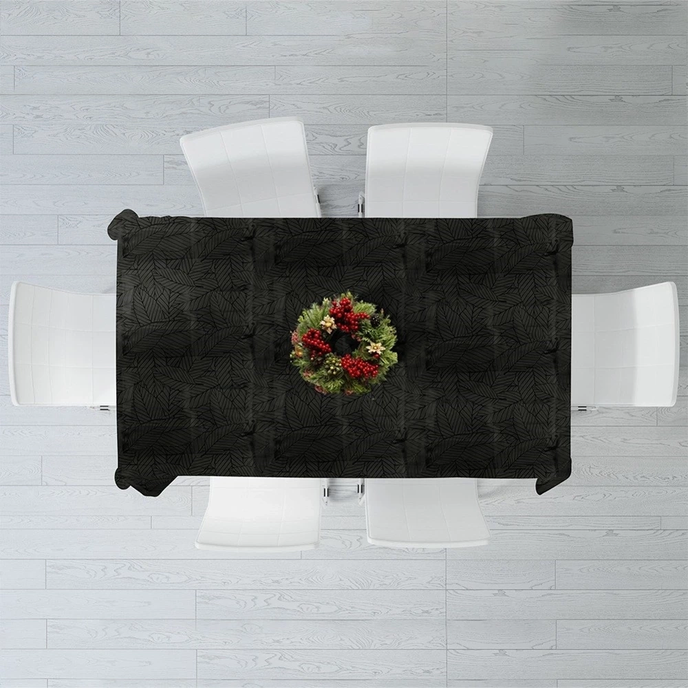 Obrus plamoodporny ciemnozielony 220x150 cm