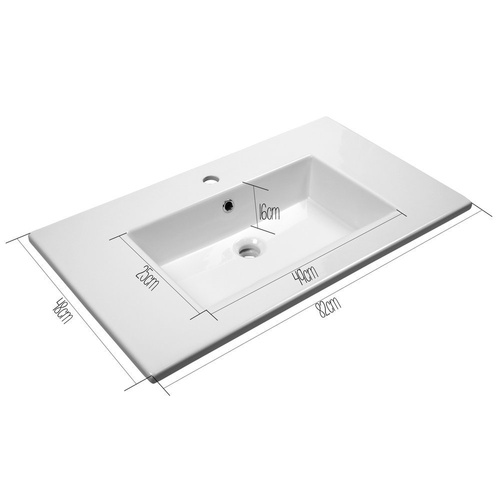 Uniwersalna umywalka meblowa 82 cm
