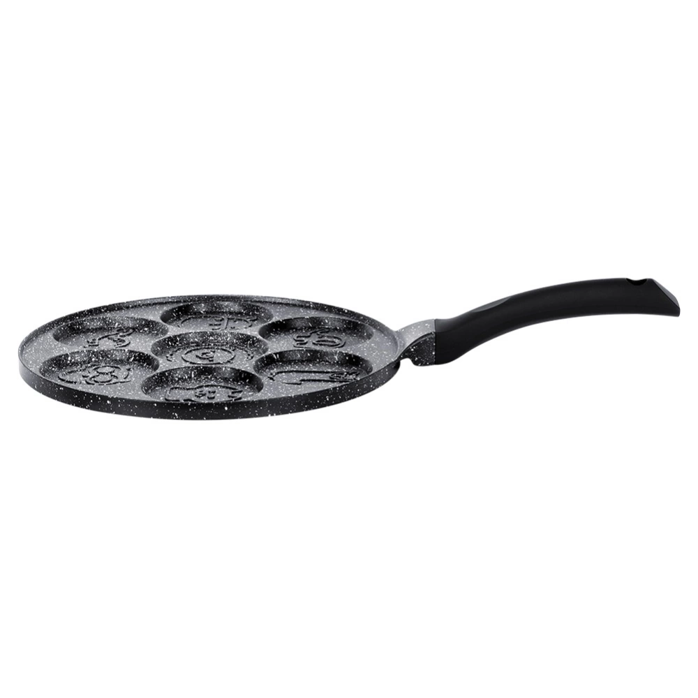 Patelnia do jajek granitowa 7 otworów BLACK LINE 26 cm