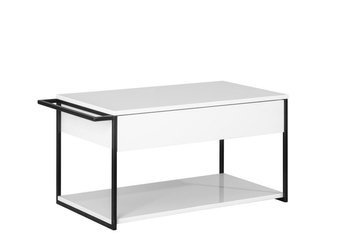 Biała szafka 87,5 cm z metalową czarna ramą 84903 FACKELMANN