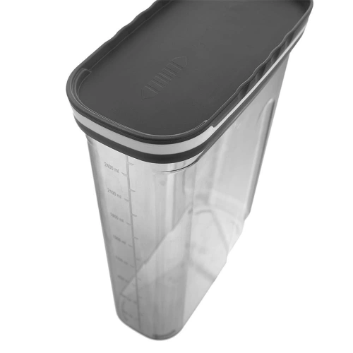 Pojemnik na produkty sypkie z dozownikiem szary GREY 2,7 l