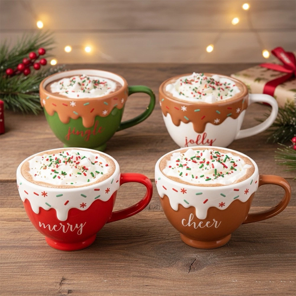 Kubki ceramiczne 420 ml 4 szt.