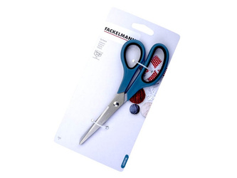 Nożyczki Essential, 19 cm, niebieskie FACKELMANN